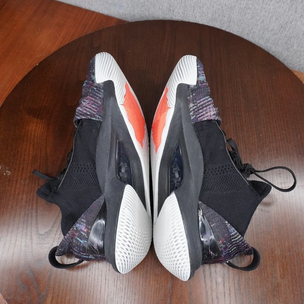 Under Armour Curry 5 Tokyo‎ Night Shoes Men's Size 8 Black Multicolor Sneakers